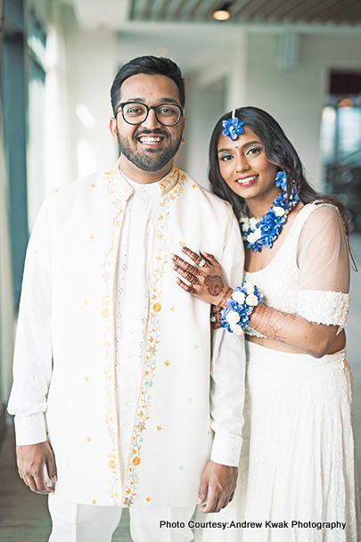 Indian wedding couple Sureena and Kishan