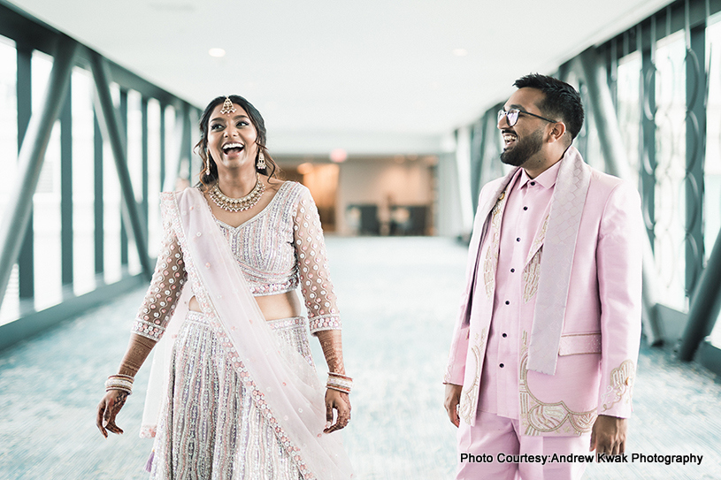 Indian wedding couple candid moments