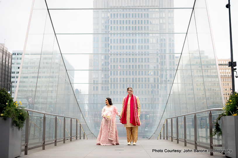 Indian wedding couple Risha and Mike