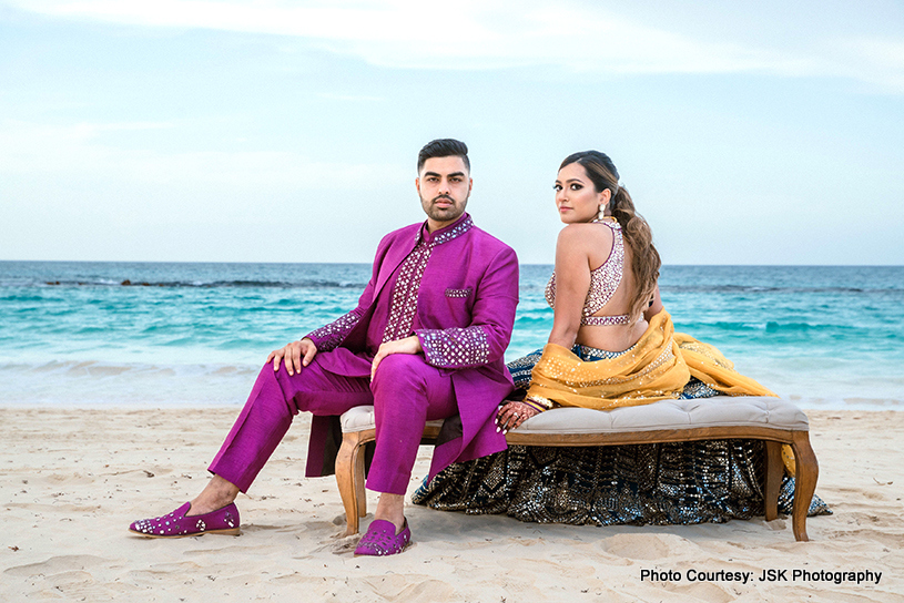 Wedding photoshoot at beach